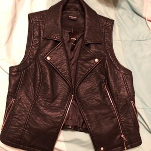 Bebe leather vest